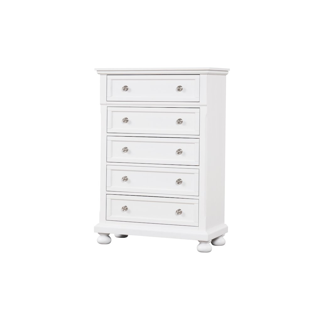 Glory Furniture Meade Chest in White Color. Picture 1