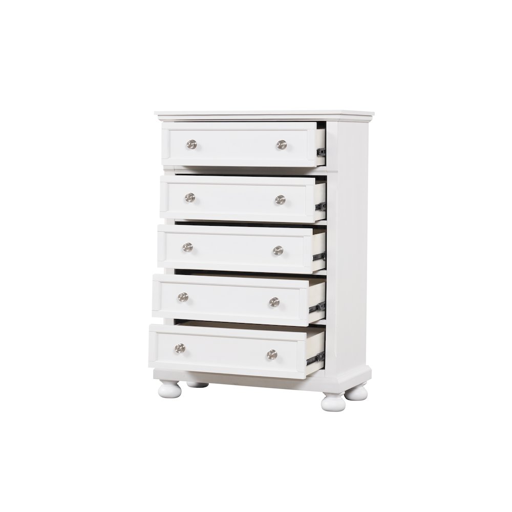 Glory Furniture Meade Chest in White Color. Picture 6