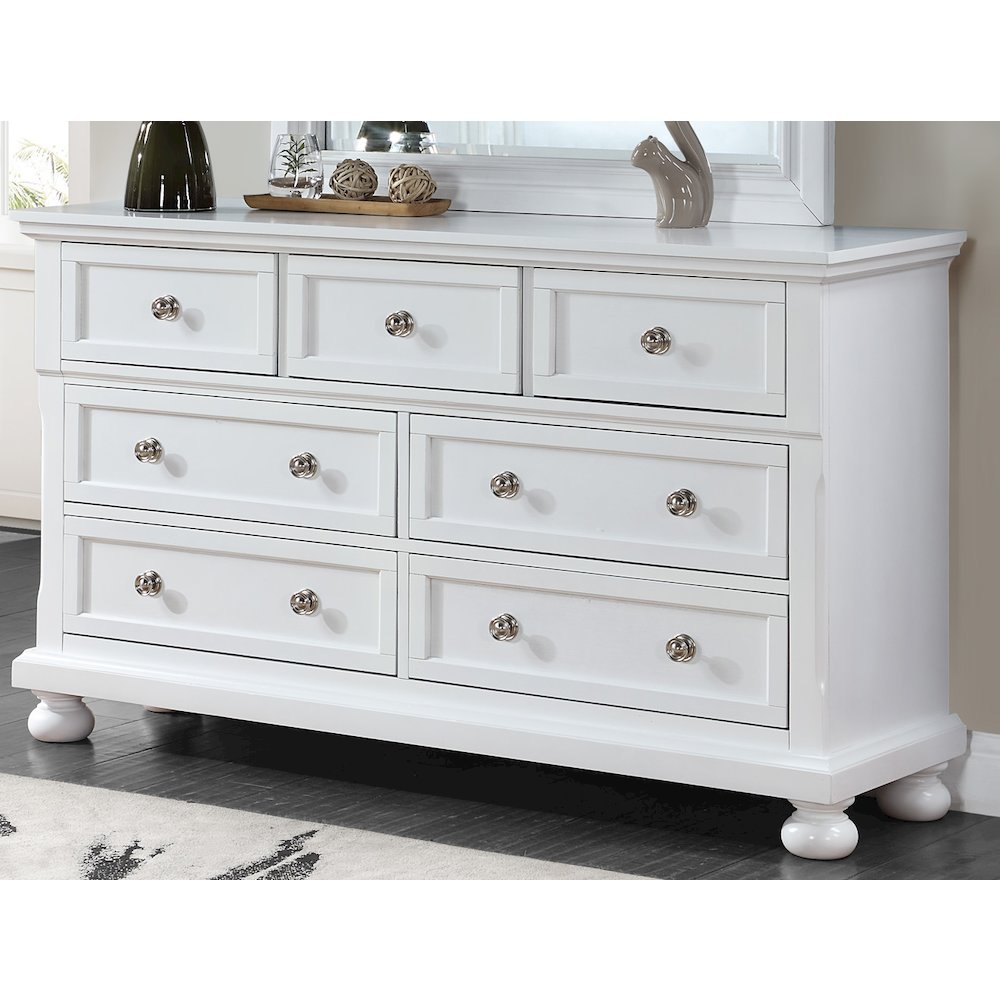 Glory Furniture Meade Dresser in White Color. Picture 10