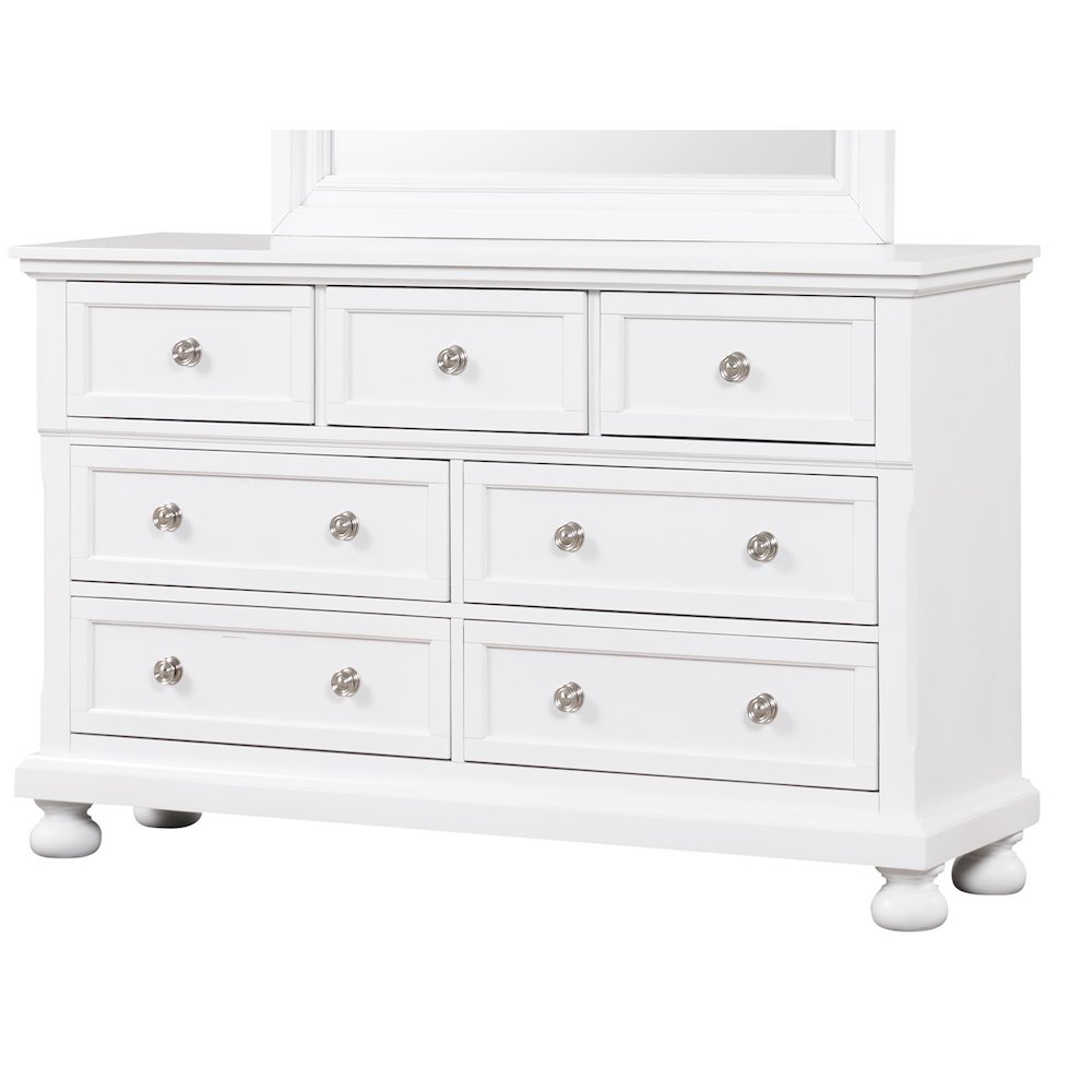 Glory Furniture Meade Dresser in White Color. Picture 1