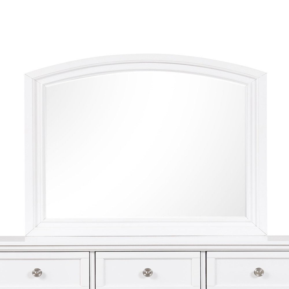 Glory Furniture Meade Mirror in White Color. Picture 2