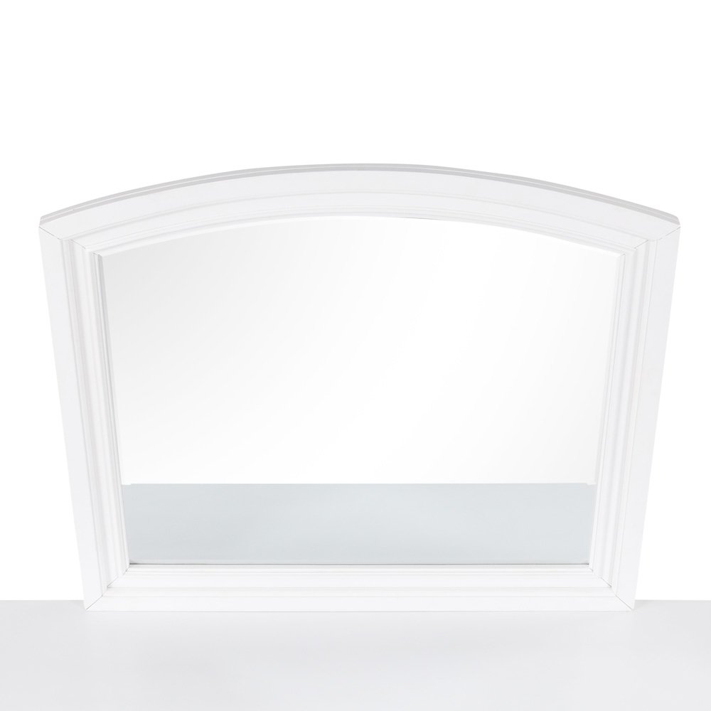 Glory Furniture Meade Mirror in White Color. Picture 5