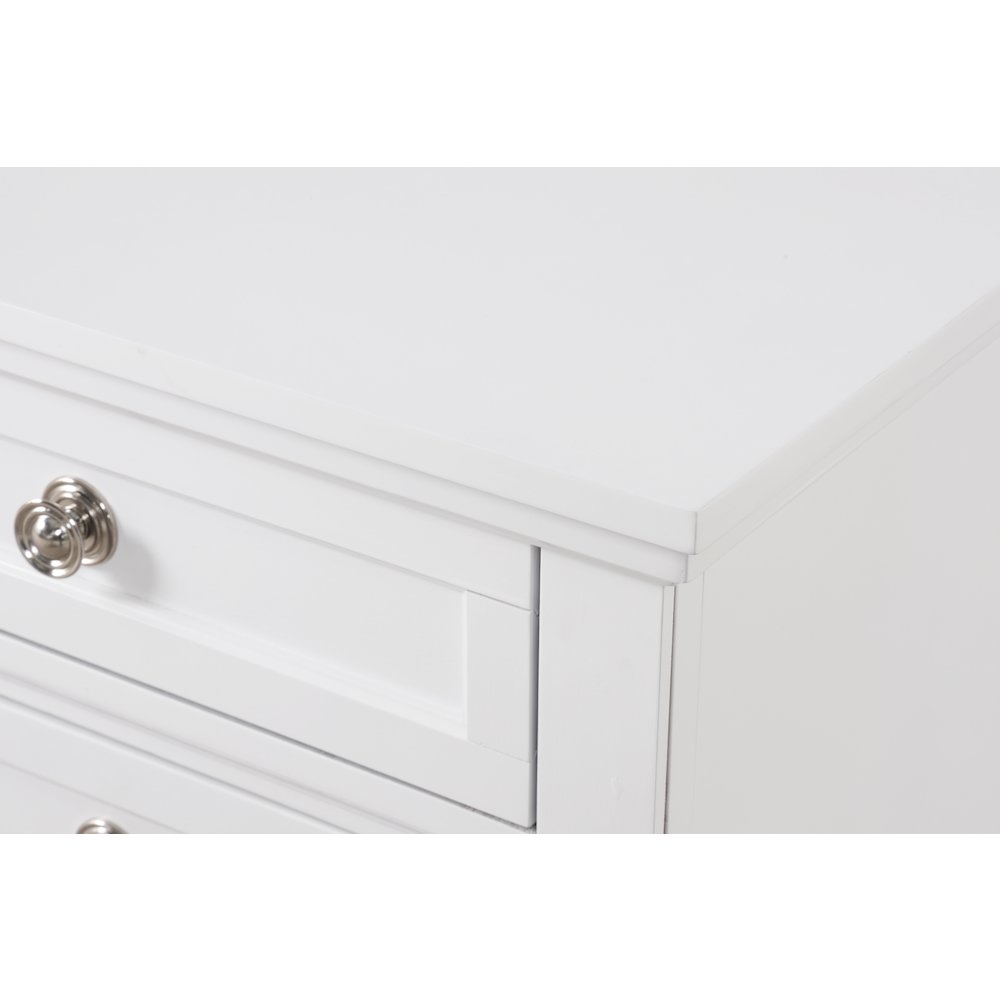 Glory Furniture Meade Nightstand in White Color. Picture 2