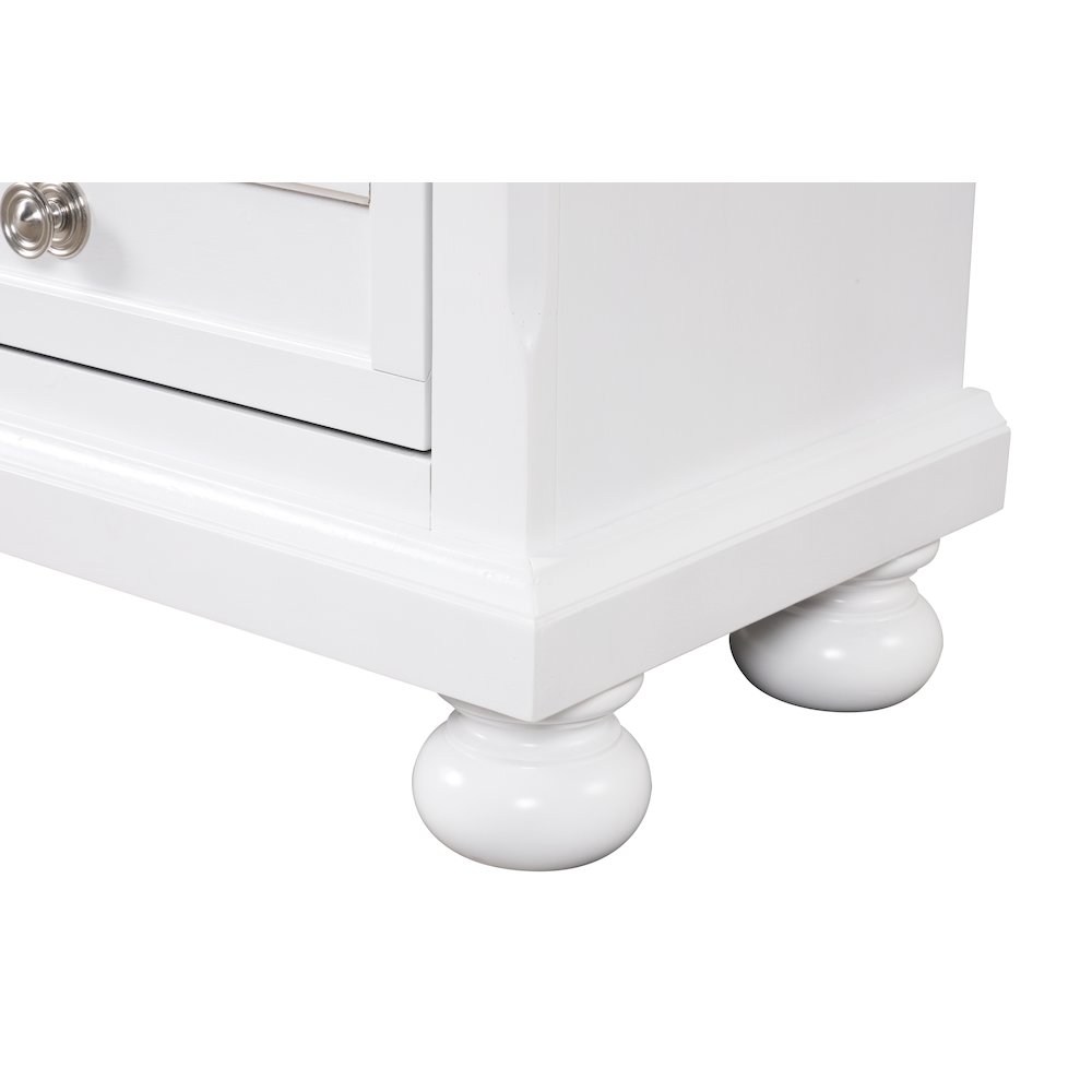 Glory Furniture Meade Nightstand in White Color. Picture 4
