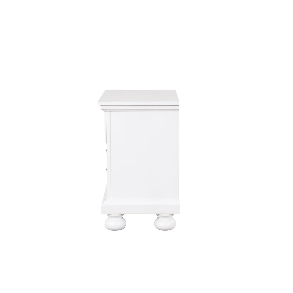 Glory Furniture Meade Nightstand in White Color. Picture 7