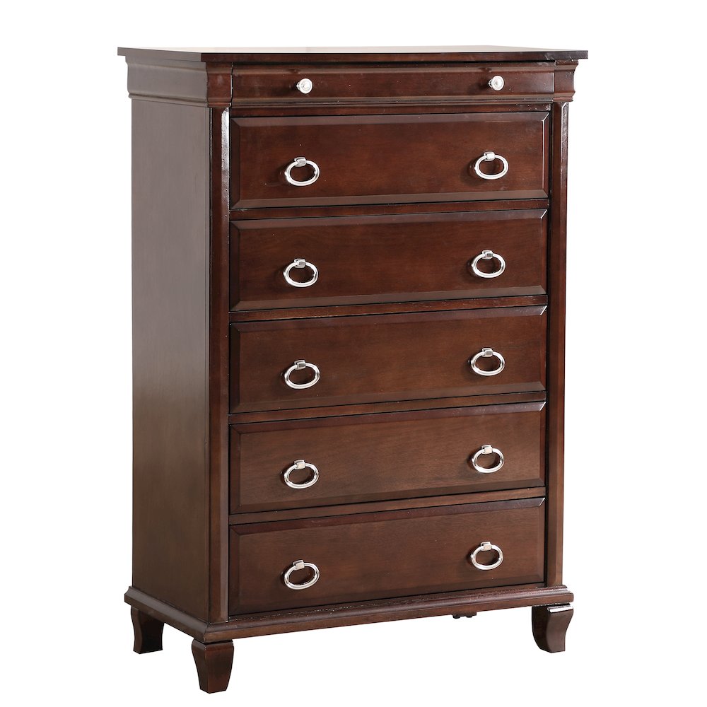 Glory Furniture Triton Chest in Cappuccino Color. Picture 1