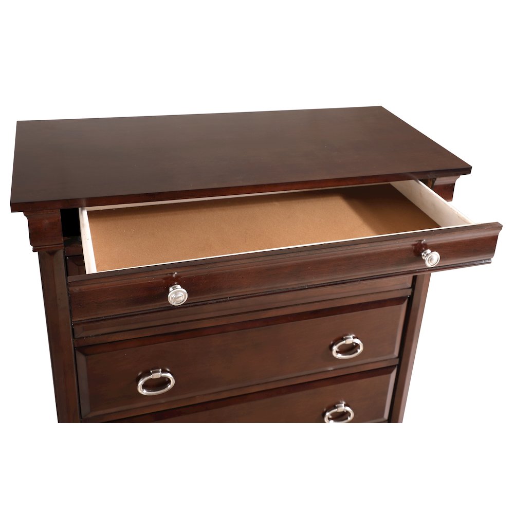 Glory Furniture Triton Chest in Cappuccino Color. Picture 4