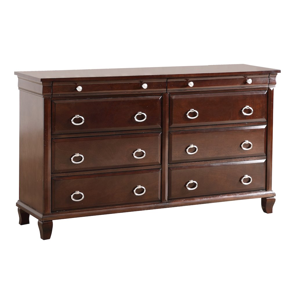 Glory Furniture Triton Dresser in Cappuccino Color. Picture 1