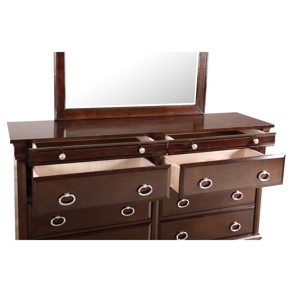 Glory Furniture Triton Dresser in Cappuccino Color. Picture 4