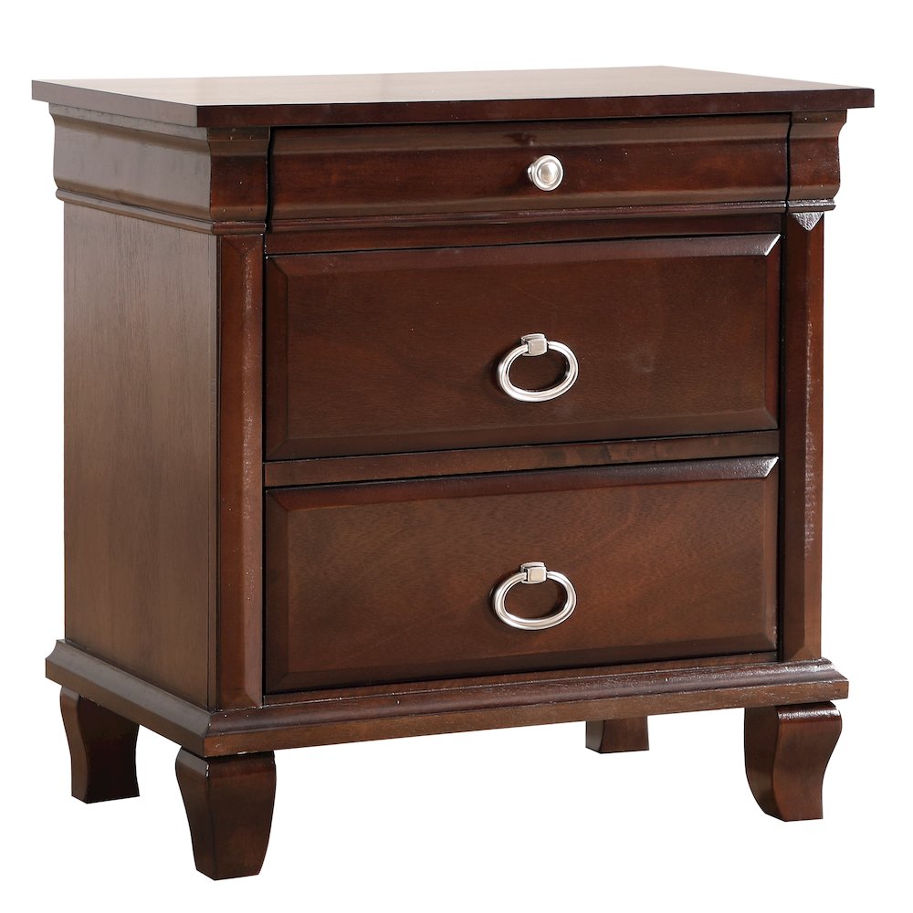 Glory Furniture Triton Night Stand in Cappuccino Color. Picture 1