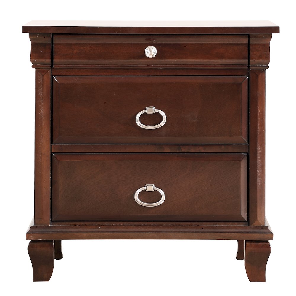 Glory Furniture Triton Night Stand in Cappuccino Color. Picture 2