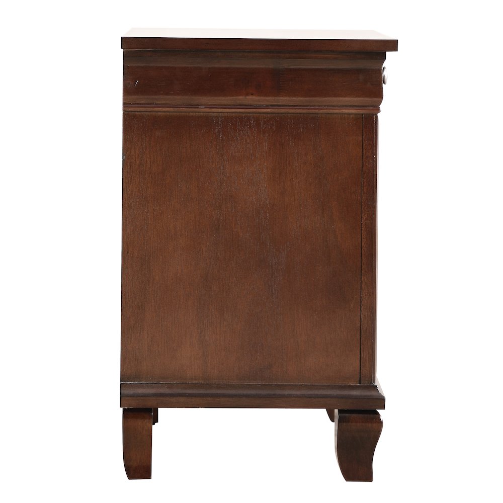Glory Furniture Triton Night Stand in Cappuccino Color. Picture 5