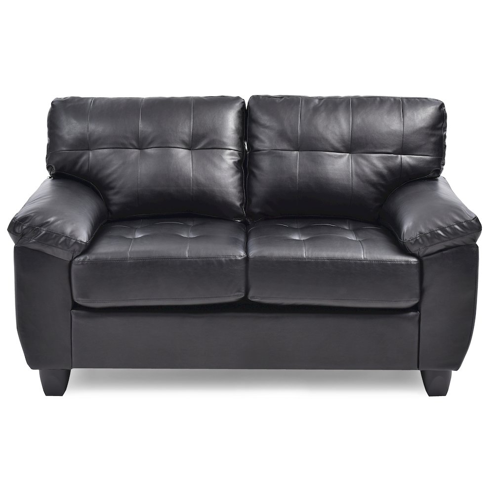 Glory Furniture Gallant Loveseat in Black Color. Picture 2