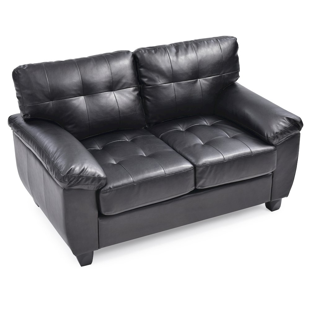 Glory Furniture Gallant Loveseat in Black Color. Picture 3
