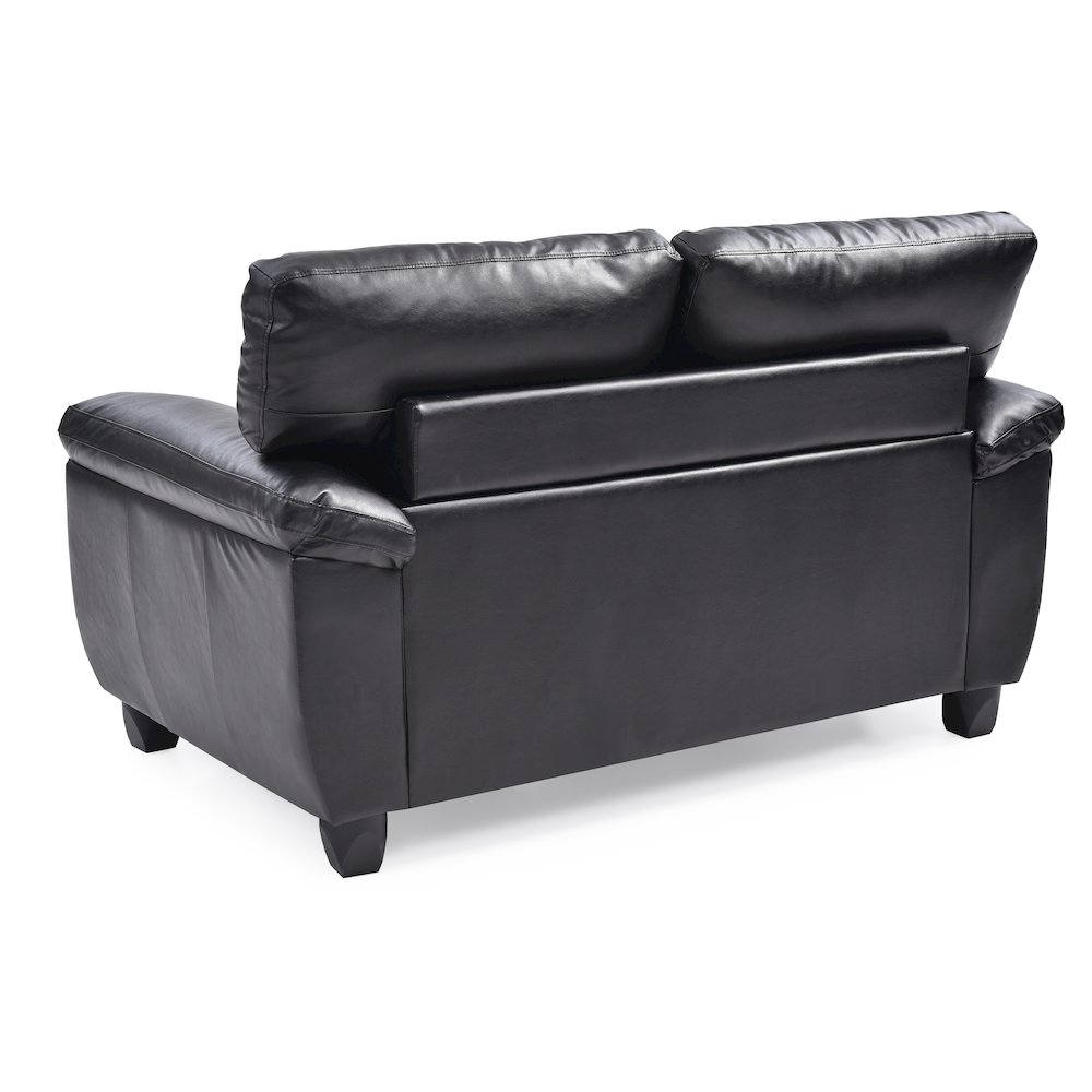 Glory Furniture Gallant Loveseat in Black Color. Picture 4