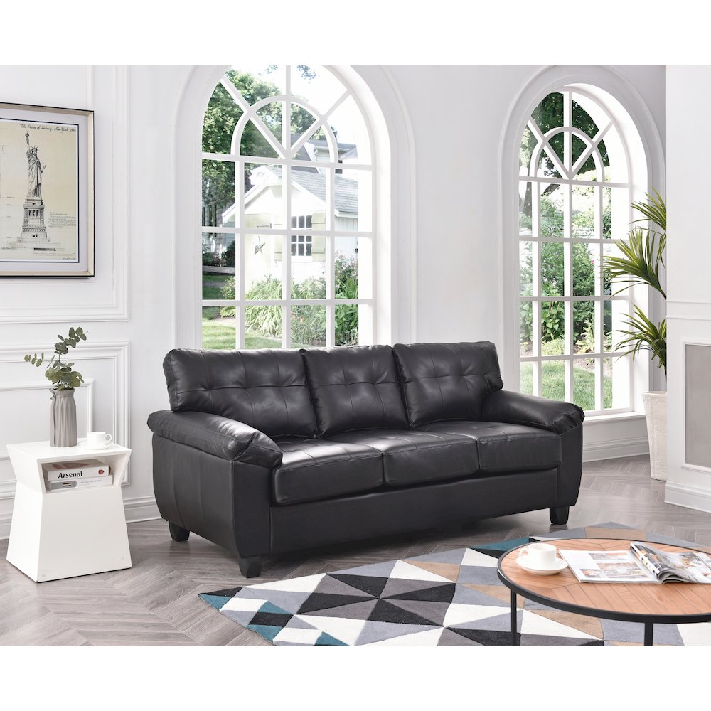 Glory Furniture Gallant Sofa in Black Color. Picture 5