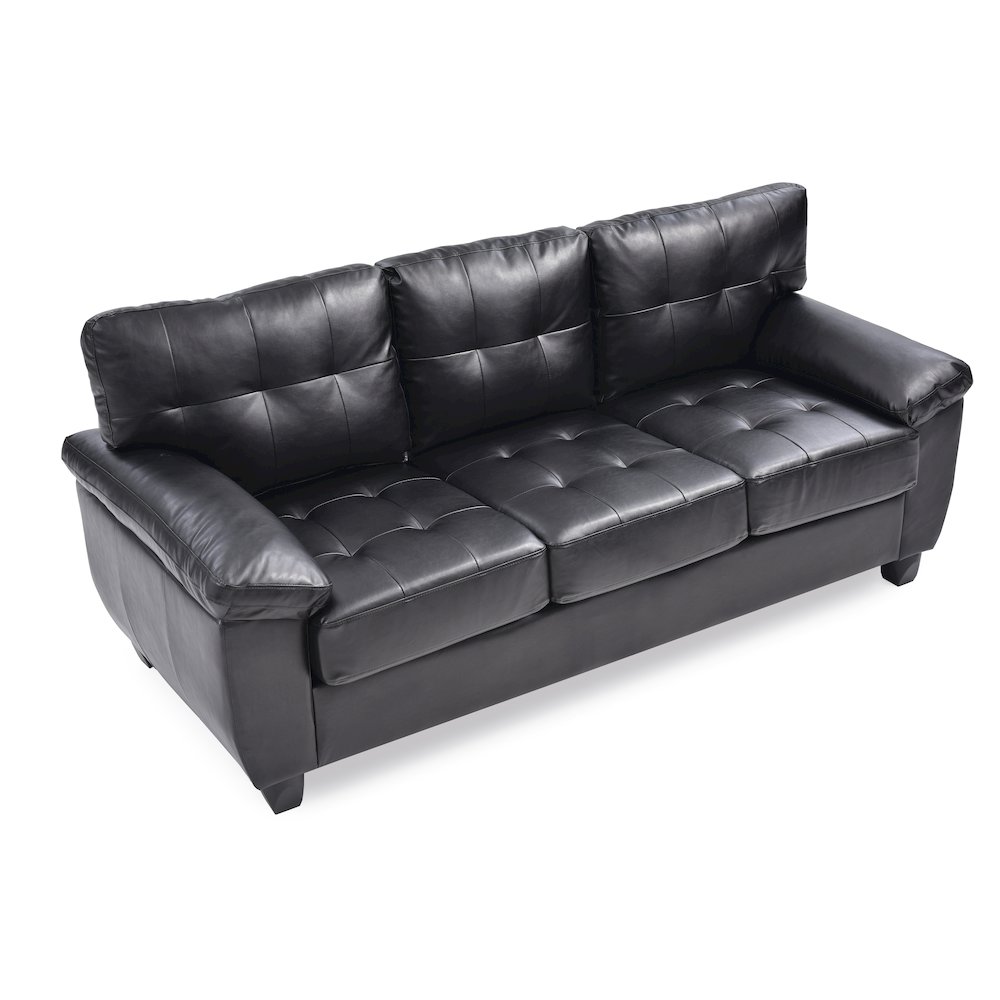 Glory Furniture Gallant Sofa in Black Color. Picture 3