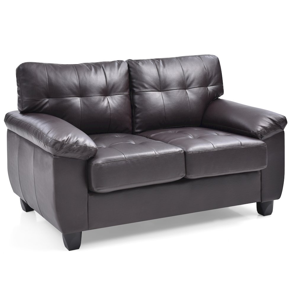 Glory Furniture Gallant Loveseat in Cappuccino Color. Picture 1