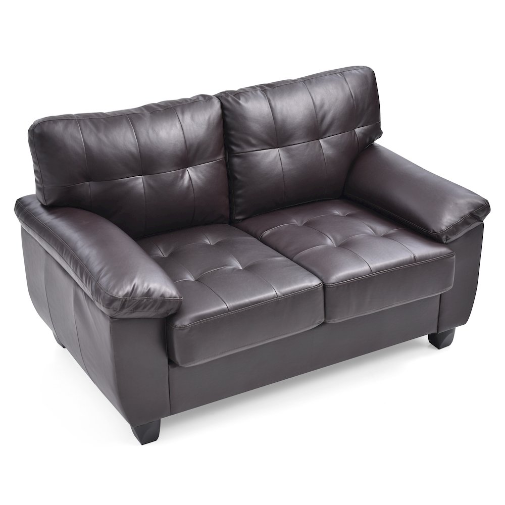 Glory Furniture Gallant Loveseat in Cappuccino Color. Picture 3