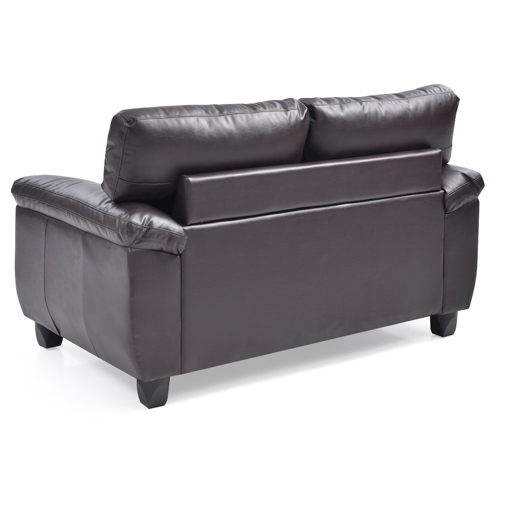 Glory Furniture Gallant Loveseat in Cappuccino Color. Picture 4