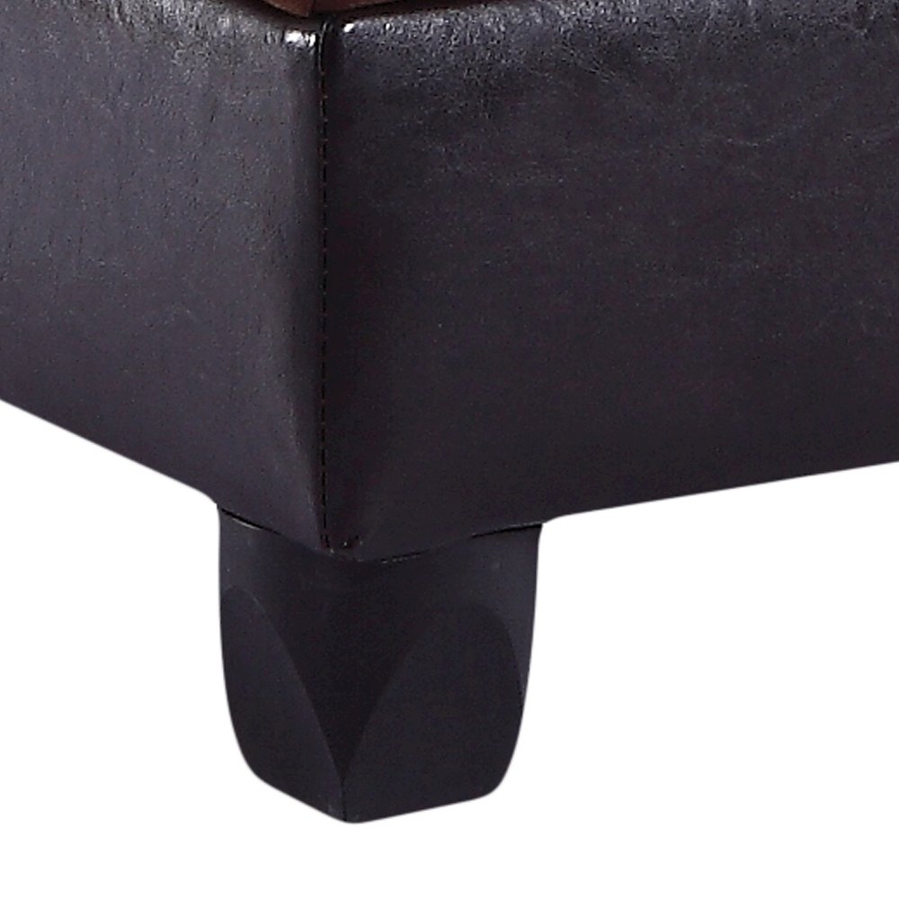 Glory Furniture Gallant Ottoman in Chocolate Color. Picture 3