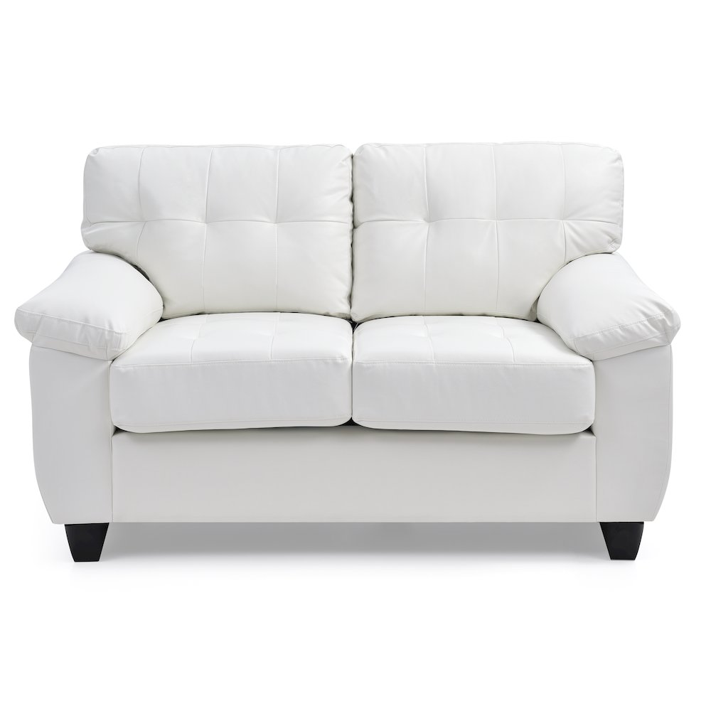 Glory Furniture Gallant Loveseat in White Color. Picture 2