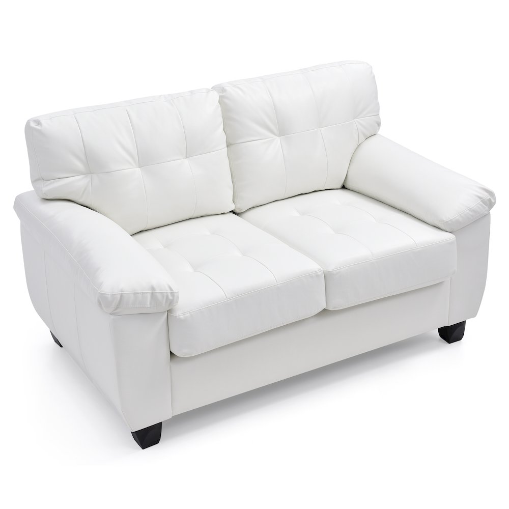 Glory Furniture Gallant Loveseat in White Color. Picture 3