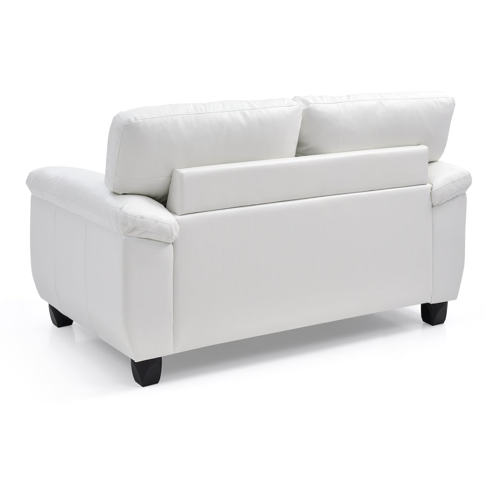 Glory Furniture Gallant Loveseat in White Color. Picture 4