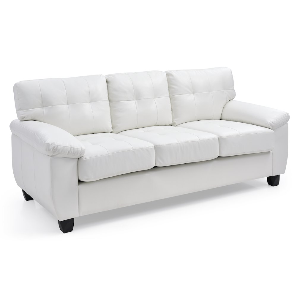 Glory Furniture Gallant Sofa in White Color. Picture 1