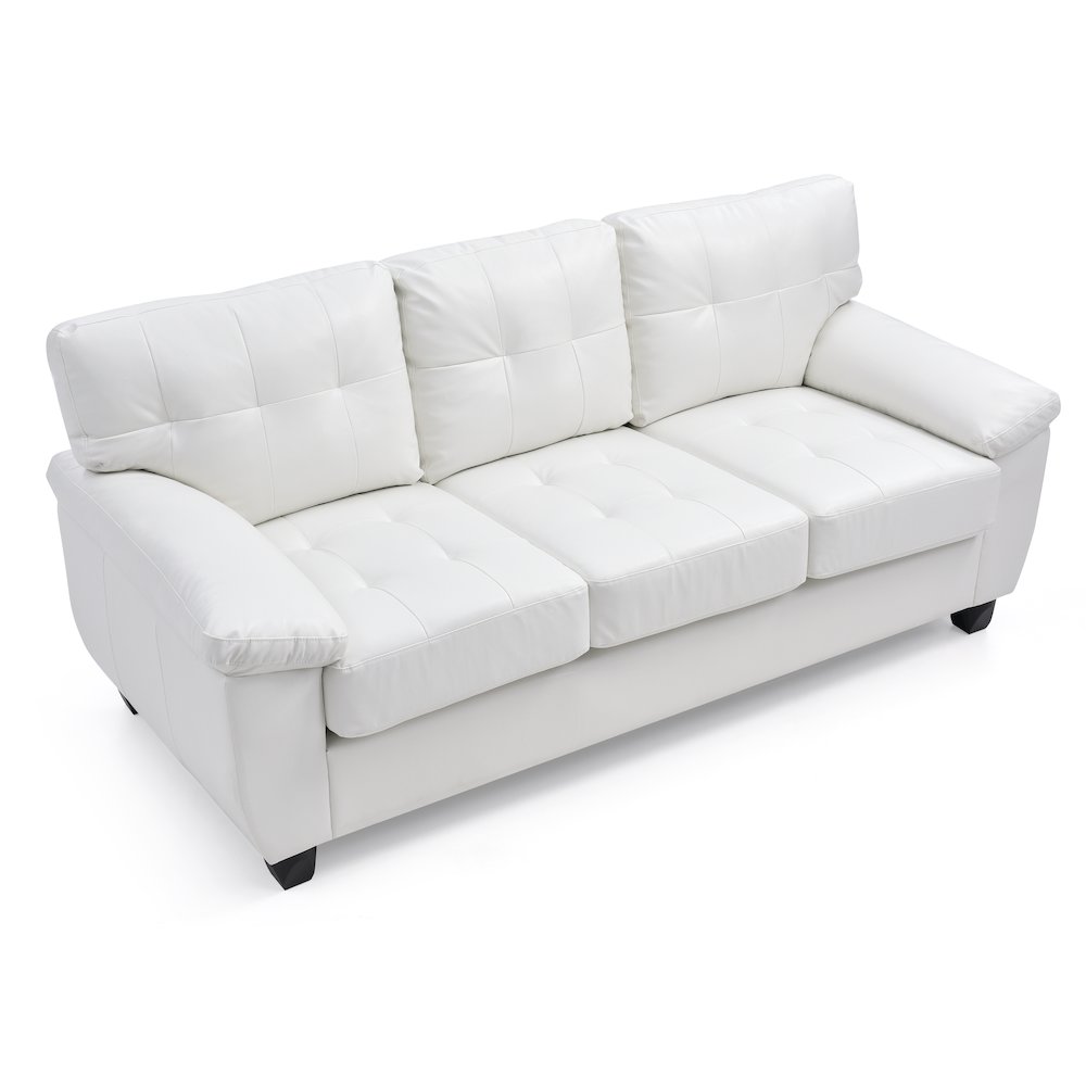 Glory Furniture Gallant Sofa in White Color. Picture 3