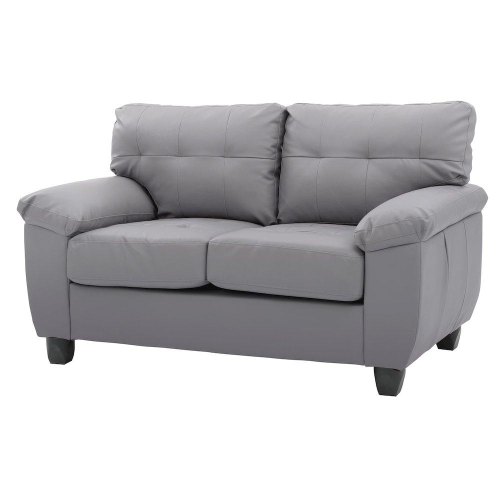 Glory Furniture Gallant Loveseat in Gray Color. Picture 1