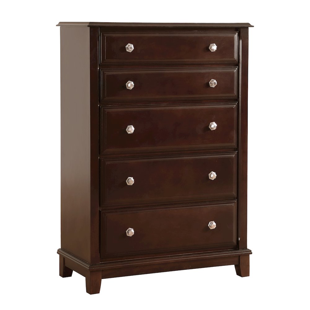 Glory Furniture Ashford Chest in Cappuccino Color. Picture 1