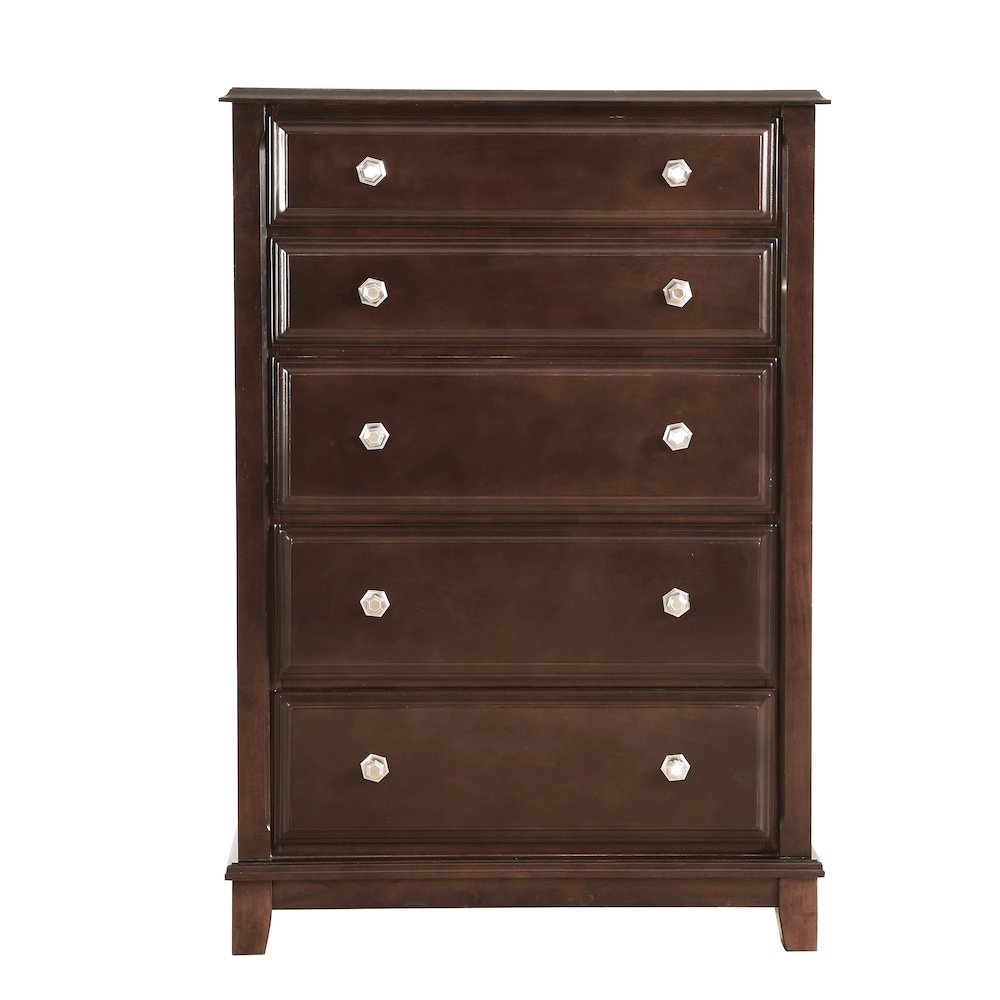 Glory Furniture Ashford Chest in Cappuccino Color. Picture 2