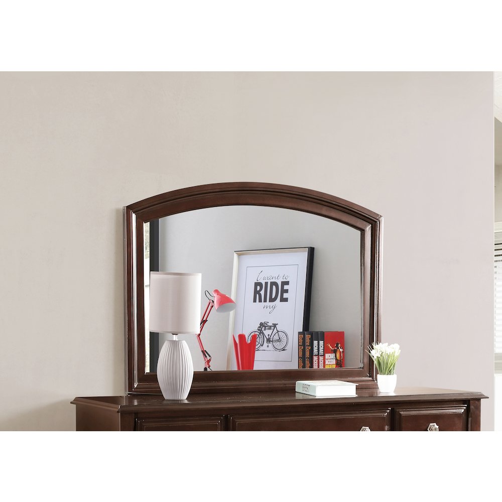 Glory Furniture Ashford Mirror in Cappuccino Color. Picture 7