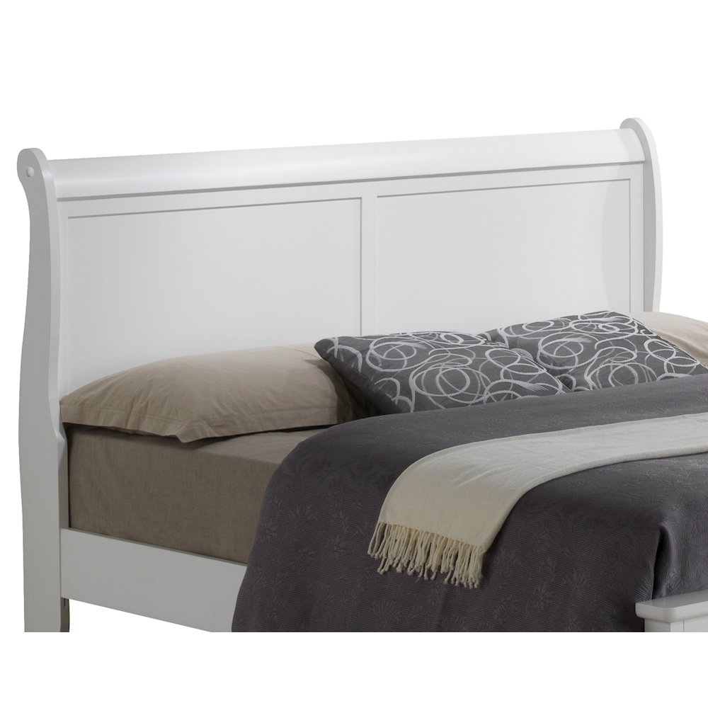 Glory Furniture Louis Phillipe King Storage Bed in White Color. Picture 11