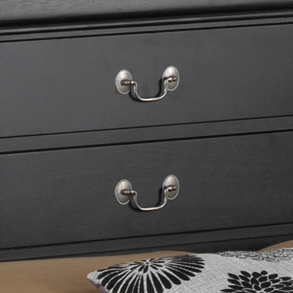 Glory Furniture Louis Phillipe King Storage Bed in Black Color. Picture 11