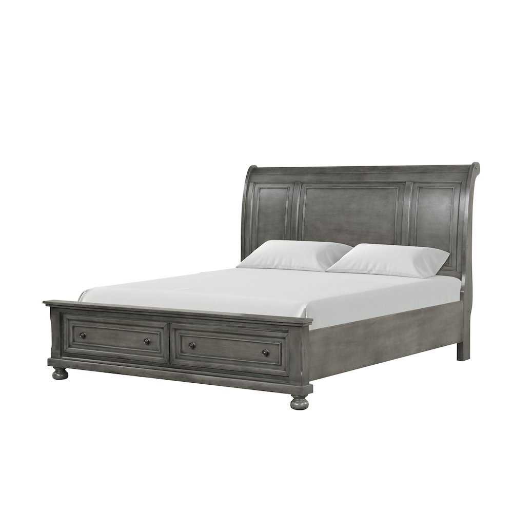 Glory Furniture Meade Queen Bed in Gray Color. Picture 1