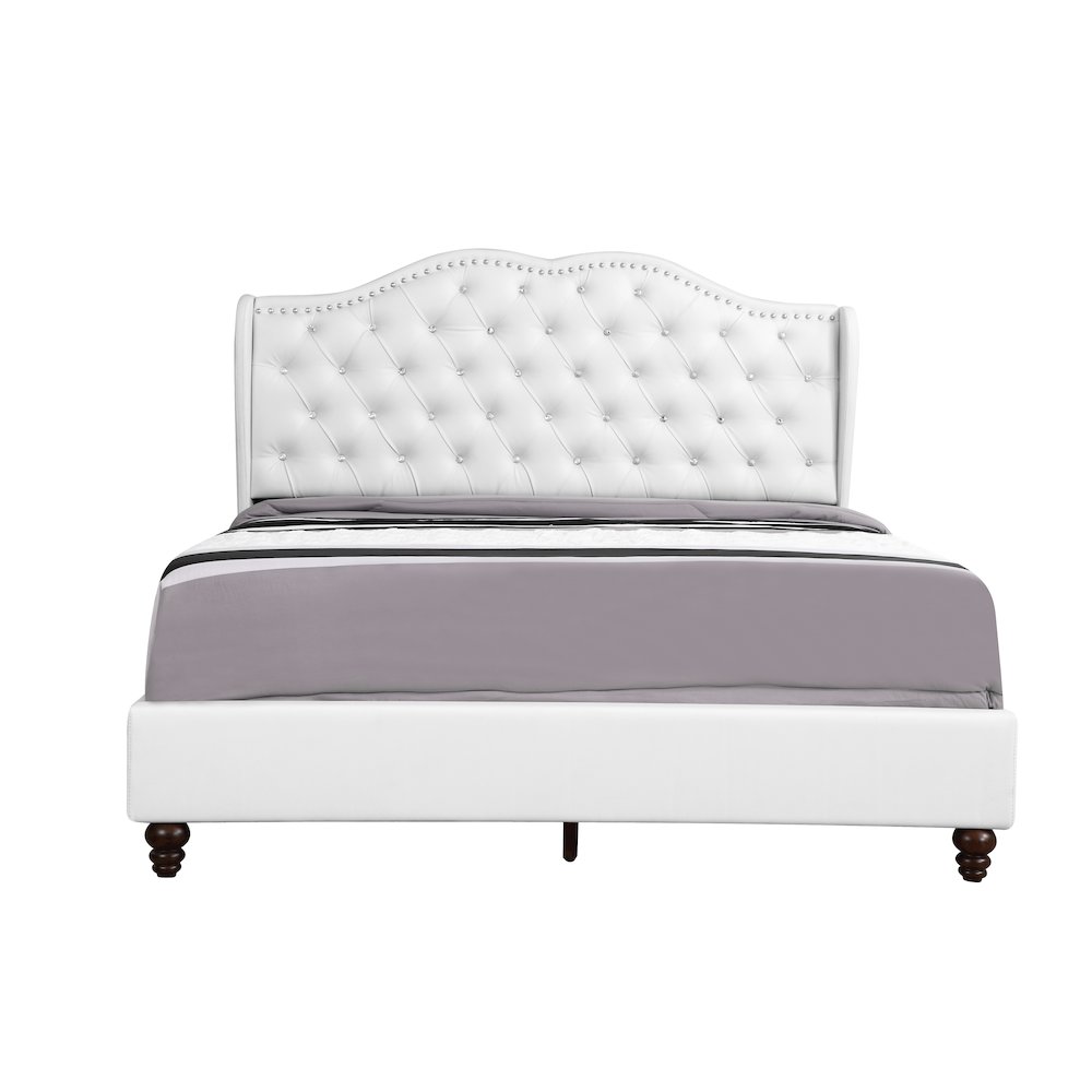 Glory Furniture Joy Full Bed in White Color. Picture 8