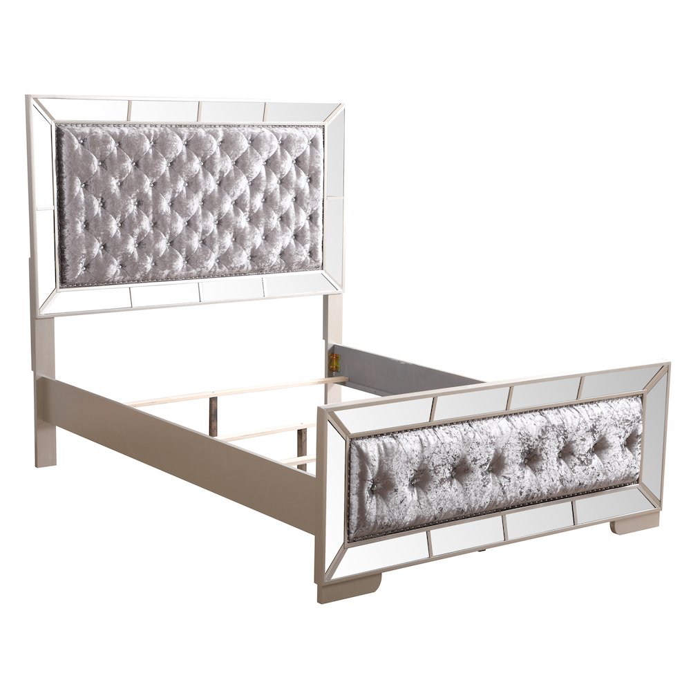 Glory Furniture Hollywood Hills King Bed in Champagne Color. Picture 10