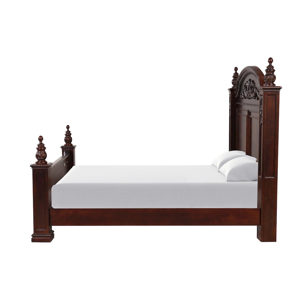 Glory Furniture Lyndon Full Bed in Classic Cherry Color. Picture 8