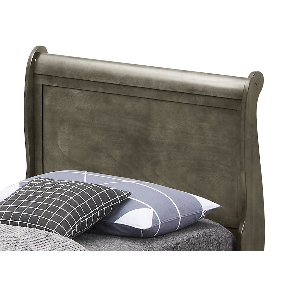 Glory Furniture Louis Phillipe King Storage Bed in Gray Color. Picture 12