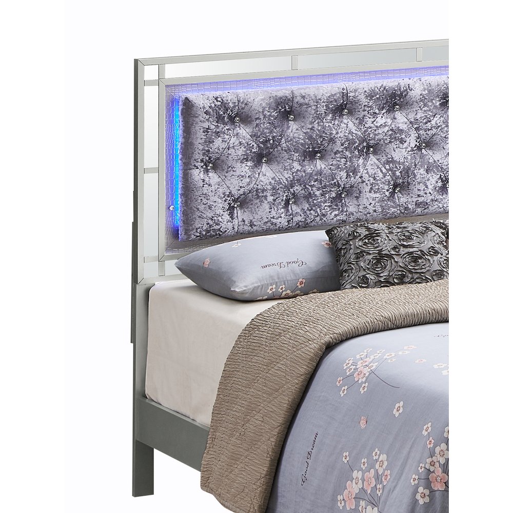 Glory Furniture Madison Full Bed in Champagne Color. Picture 8