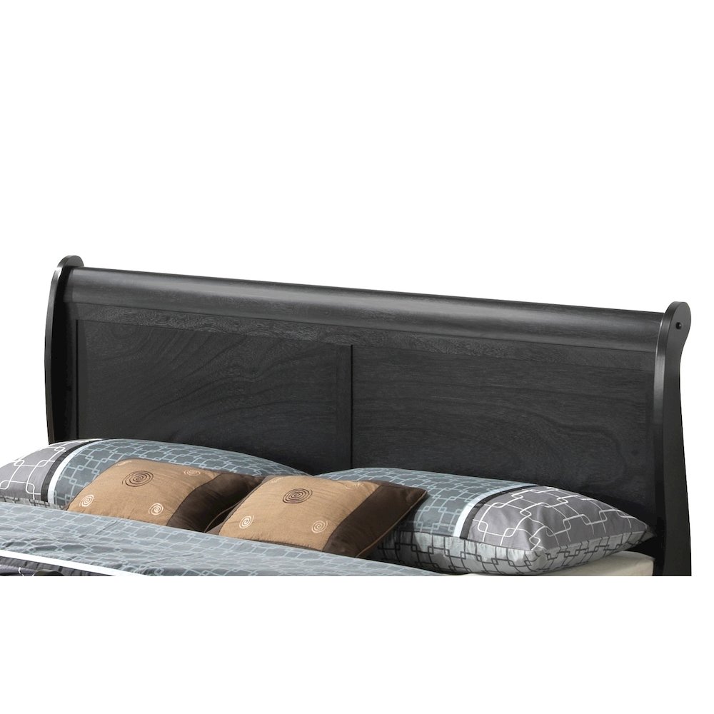 Glory Furniture Louis Phillipe King Bed in Black Color. Picture 6
