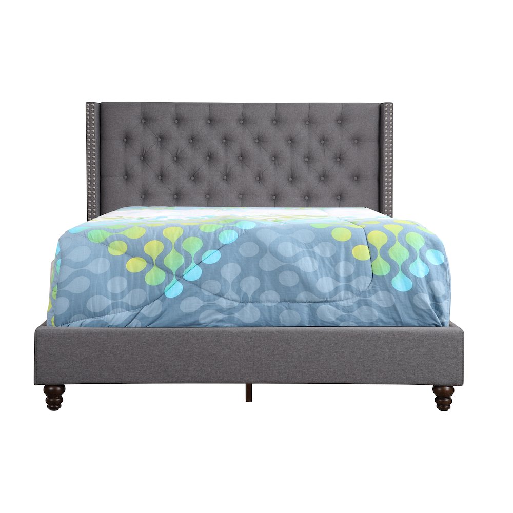 Glory Furniture Julie Full Bed in Gray Color. Picture 7