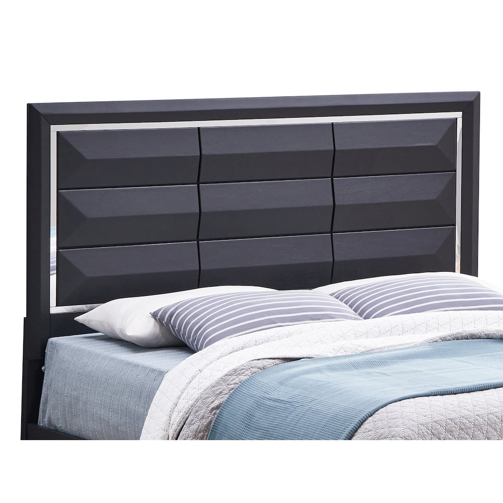 Glory Furniture Liverpool King Bed in Black Color. Picture 6