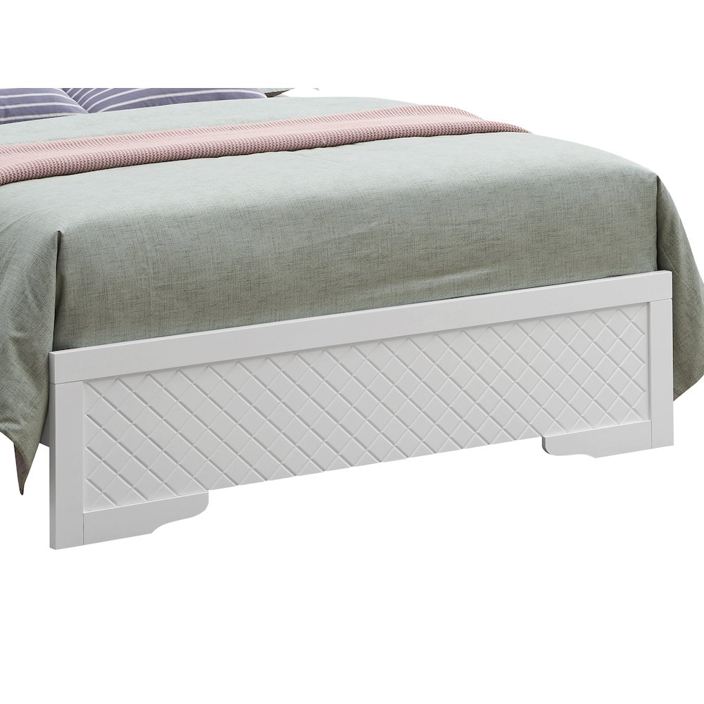Glory Furniture Verona King Bed in White Color. Picture 12