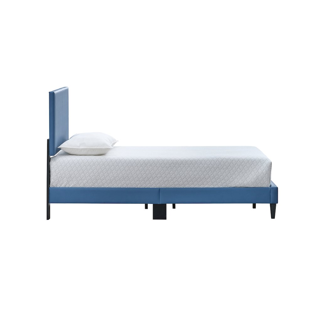 Baron Twin Platform Bed, Blue. Picture 3