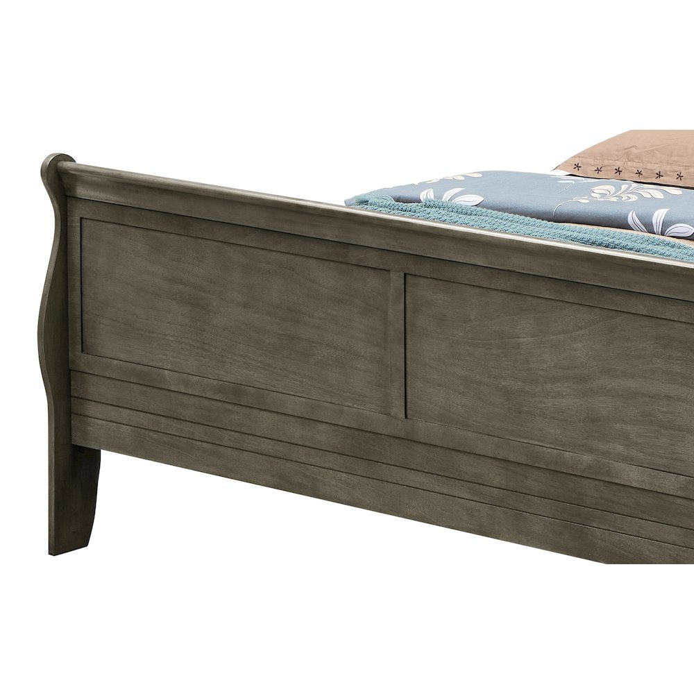 Glory Furniture Louis Phillipe Full Bed in Gray Color. Picture 6