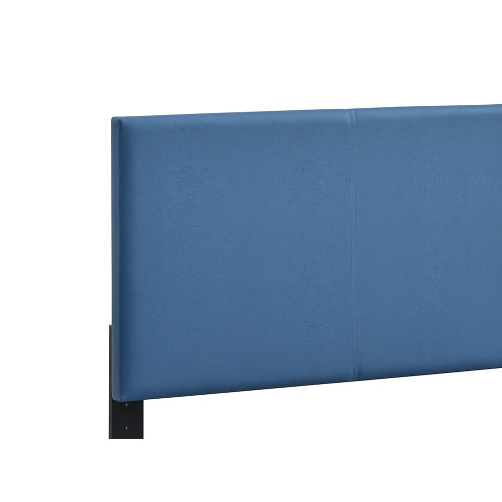 Baron Twin Platform Bed, Blue. Picture 5