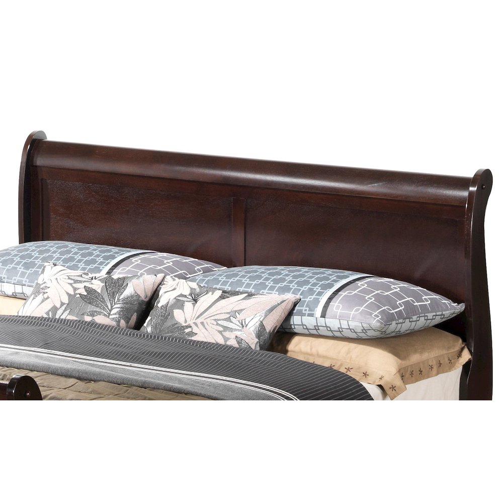 Glory Furniture Louis Phillipe King Bed in Cappuccino Color. Picture 6